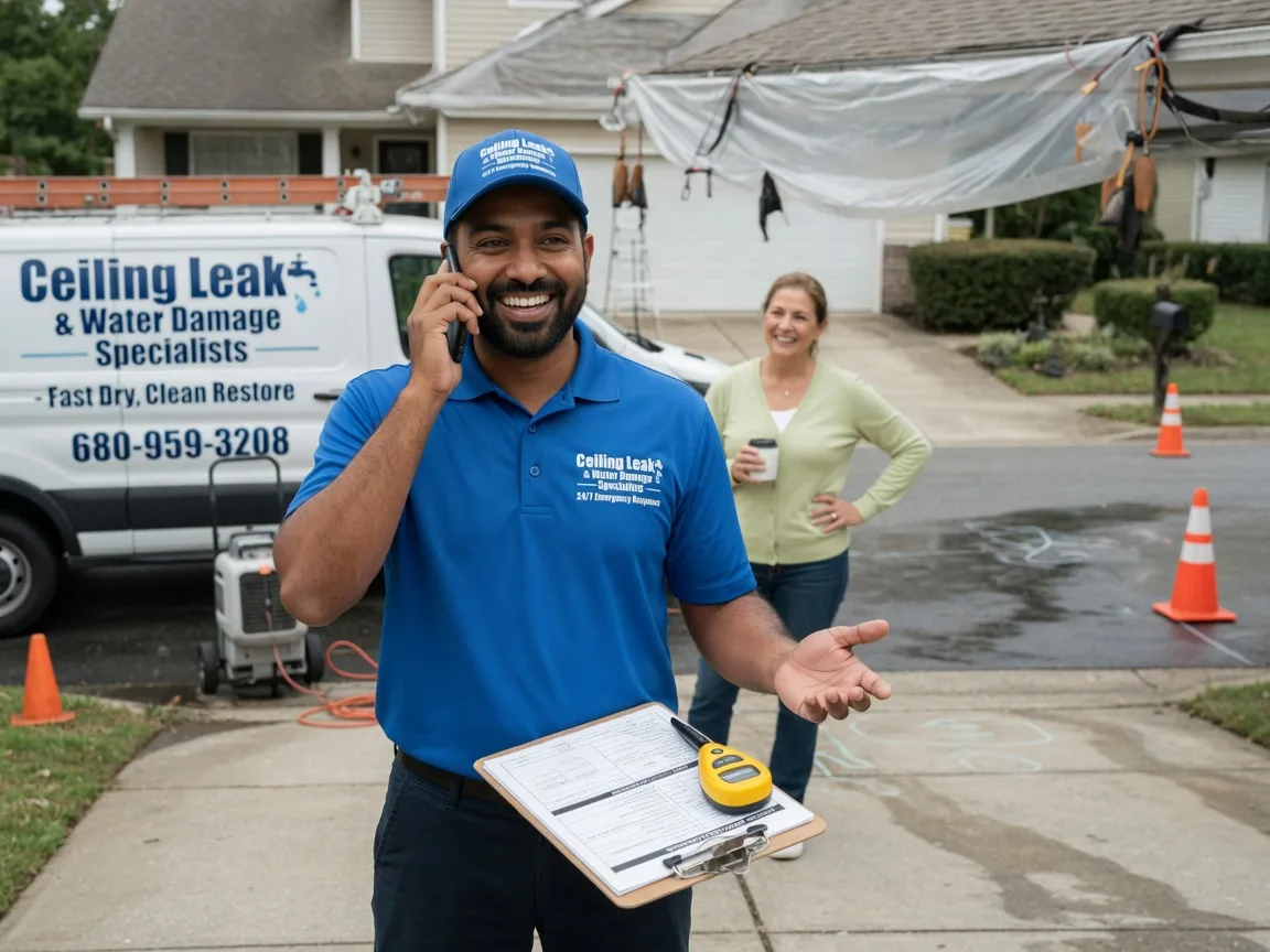 Ceiling Leak Cleanup Clay City, IN FAQs